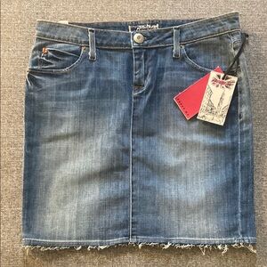 Hudson Jeans Blue Denim Skirt NWT